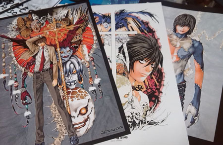 BOOK REVIEW: "Blanc et Noir: Takeshi Obata Illustrations" 10 obata-450