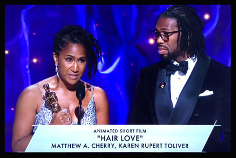 And the Oscar Goes to... Pixar's "Toy Story 4" and Sony's "Hair Love" 14 Hair Love Oscar460