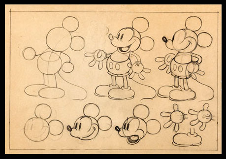 Peter Pan, Looney Tunes and Bill Plympton Among Massive Trove of Cartoon Art in Heritage's Summer Animation Art Auction 19 mickey model 460