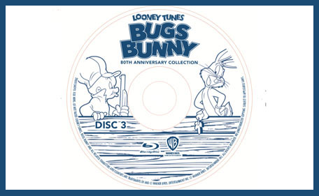 Warner Bros. "Bugs Bunny 80th Anniversary Collection" Blu-Ray 29 Bugs 80 label 460