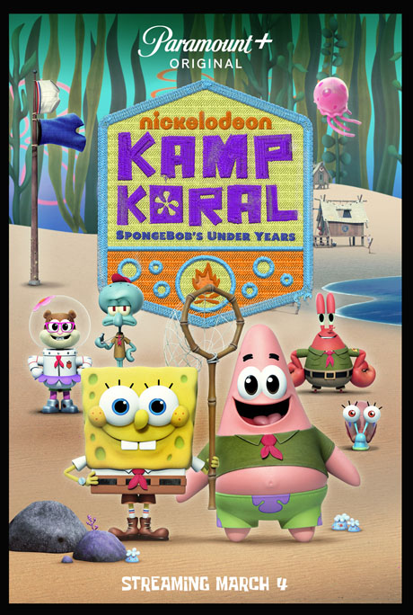 Paramount+ to Debut "Spongebob" Movie and Prequel Series "Kamp Koral" March 4th 10 KAMP KORAL Key Art 460