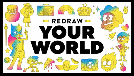 Redraw you world logo