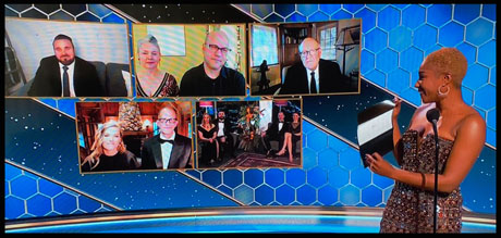 all noms blue golden globes