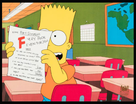 Heritage Animation Art September Auctions: Anime, Flintstones and Everything Cool 23 Bart Simpson F