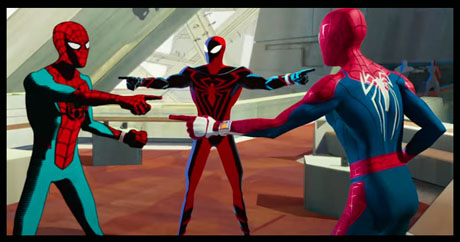 Spider Man Across three spider men