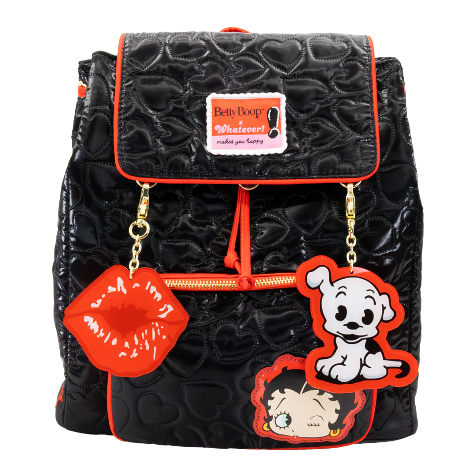 Whatever Betty Boop Charm Backpack