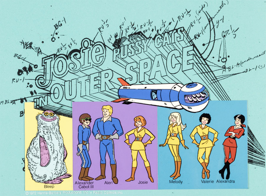 Josie Outer Space color cel