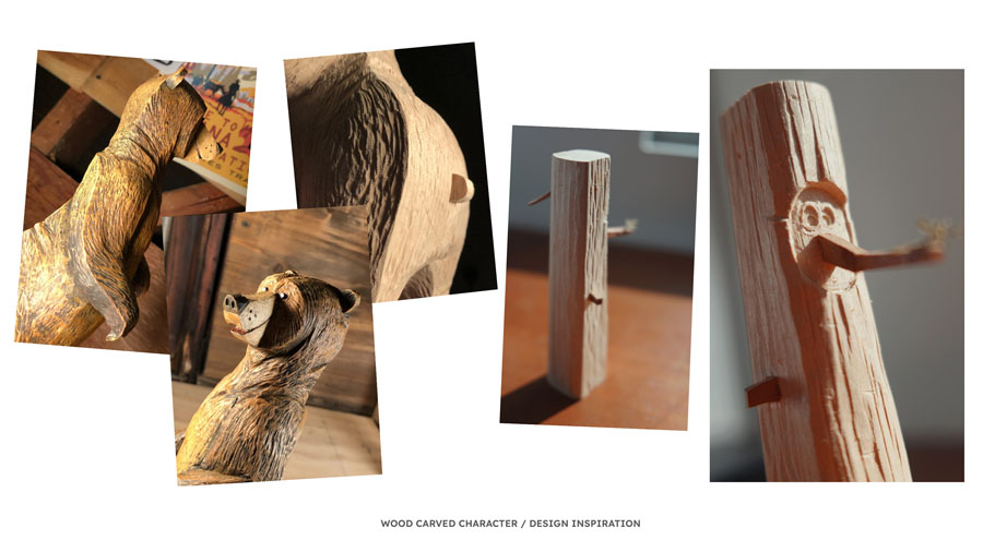 'Forevergreen': How Two Disney Animators Created a Hand-Carved Look in Their Short About the Bond Between a Bear and a Tree 2 Wood Carving Style Tree Bear Inspirations 900