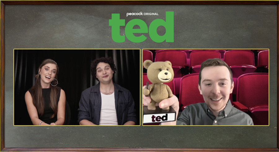 INTERVIEWS: "Ted" Cast On Season 2 And Voice Acting 2 TedGiorgiaAndMax 900