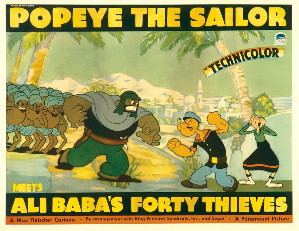 POPEYE ALI BABA LOBBY CARD