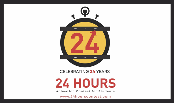 24 HOURS Animation Contest Celebrates it’s 24th year with winning films premiering at "Animation Is Film" Festival 1 24 Hours logo 900