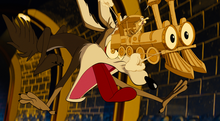 Animation Supervisor Ben Anderson on Treating 'Coyote Vs. Acme' Like a 2D Chuck Jones 1 Coyote Acme Locomotive eyesz